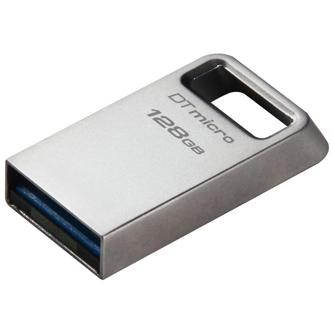 Kingston Technology DataTraveler Micro Chiavetta USB 128Gb USB Tipo A 3.2 Gen 1 Argento
