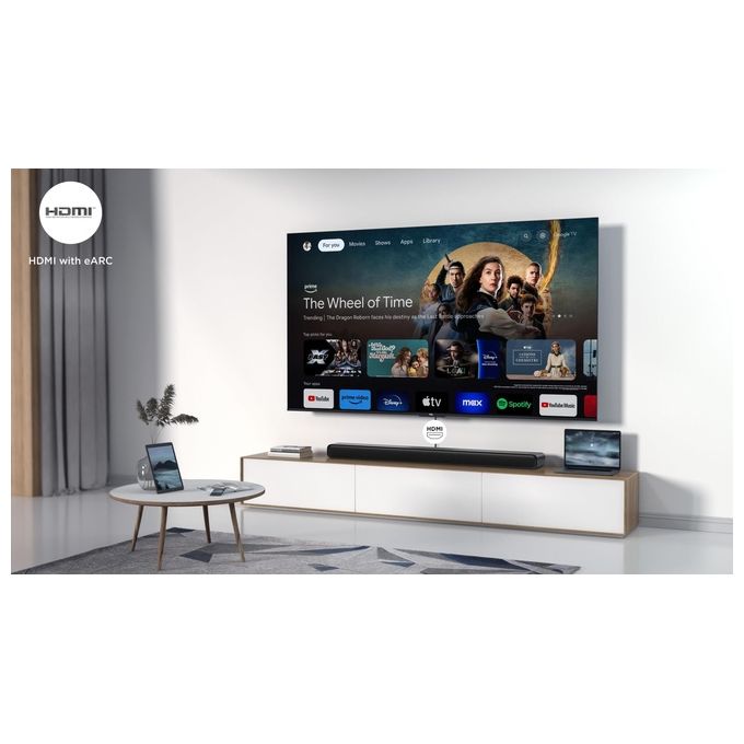 TCL S45HE Soundbar 2.0 Canali 100W Dolby Atmos HDMI eARC Bluetooth 5.2 colore Titanio