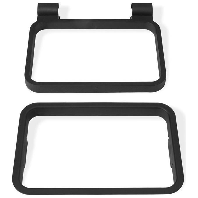 Weber 3400106 Works Kit Organizer Agganciabile per Barbecue con Porta Tovaglioli Porta Sacchetto e 4 Ganci per Utensili colore Nero