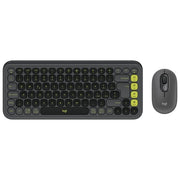 Logitech 920-013115 POP ICON COMBO Tastiera e Mouse Bluetooth Programmabili QWERTY ITA Silenzioso con Tasti a Basso Profilo e App Logi Options+ colore Grafite