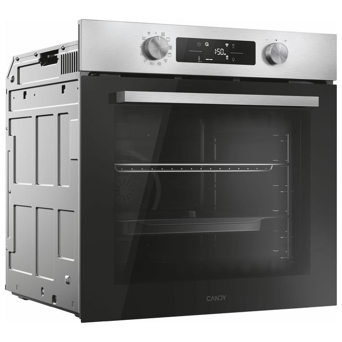 Candy 33703828 New Moderna Forno da incasso Elettrico 78 L Classe A++ Controllo Touch Wi-Fi hOn Autopulizia Idrolitica (59.5x59.5x56.8 cm) colore Nero Acciaio inox