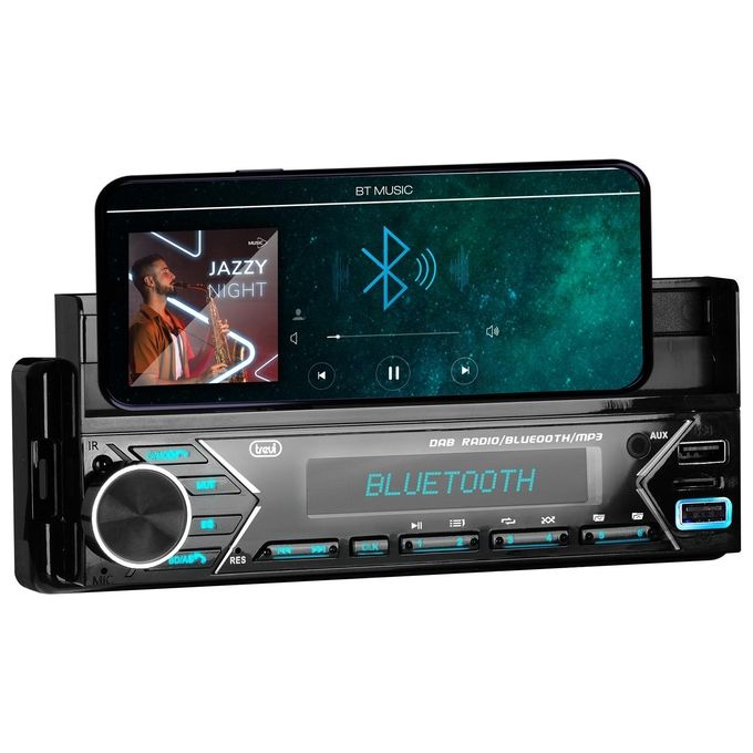 Trevi SCD 5753 DAB Autoradio 1 DIN DAB+ Bluetooth 5.0 160W USB MicroSD Display LCD colore Nero