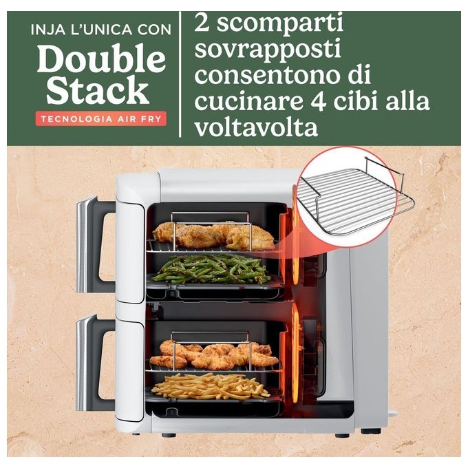 Ninja SL400EUWH Friggitrice ad aria 9.5 L 2470 W 6 programmi Display incluso colore Bianco