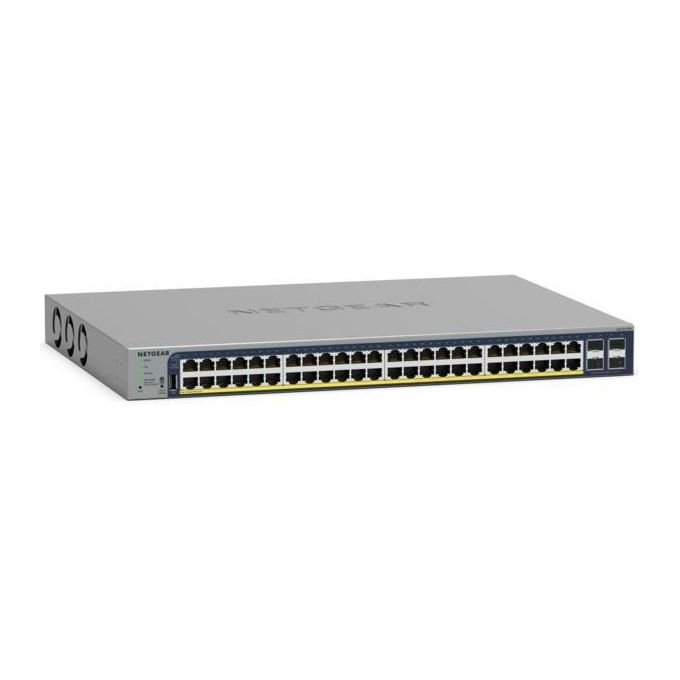 NETGEAR GS728TP Switch Managed Gigabit Ethernet 28 porte PoE+ con 24 porte RJ-45 e 4 SFP Supporto VLAN ACL Routing L3 colore Grigio