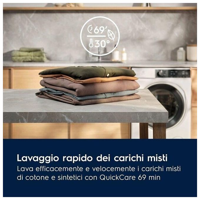 Electrolux EW7F49GQ Lavatrice serie 700 SteamCare Autodose 9 kg 1400 giri Classe A