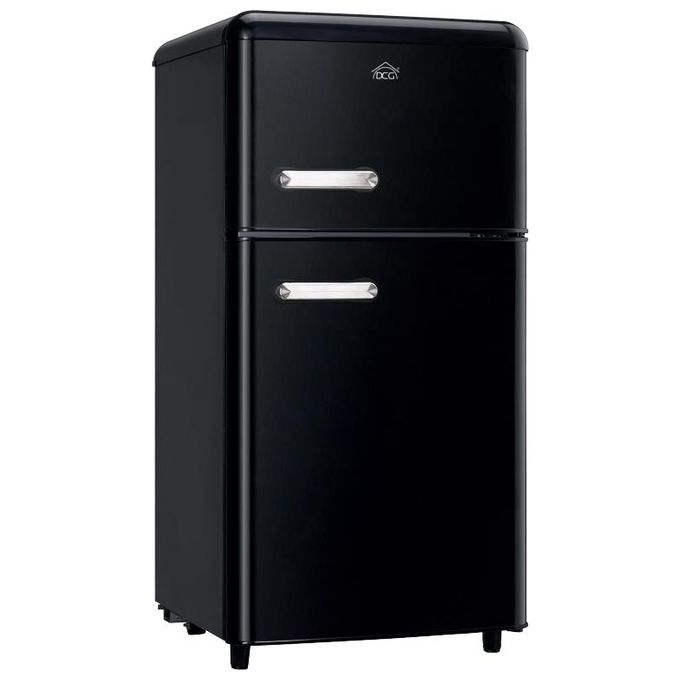 DCG MF110BCDP Retro Frigorifero Doppia Porta 110 L 102 cm Classe E 39 dB colore Nero