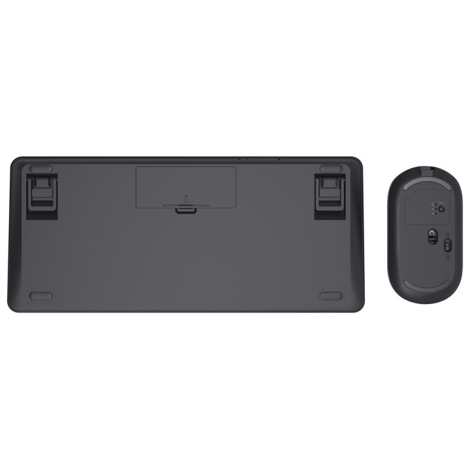 Trust 24844 Lyra Kit Tastiera e Mouse Wireless RF Bluetooth QWERTY Italiano Multidispositivo 84% Riciclato colore Nero