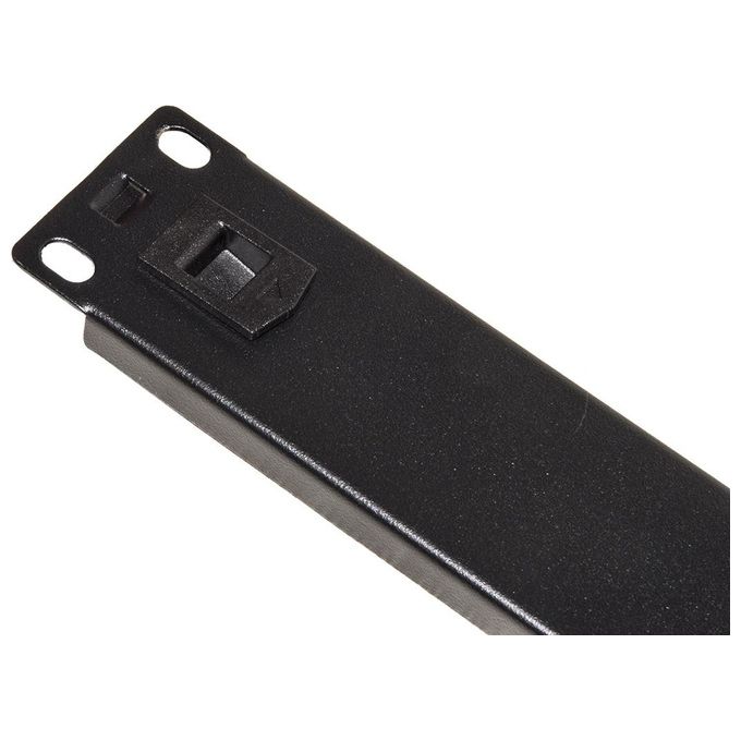 Link Pannello Cieco 1 Unita' per Armadi Rack 19'' Chiusura a Scatto Nero