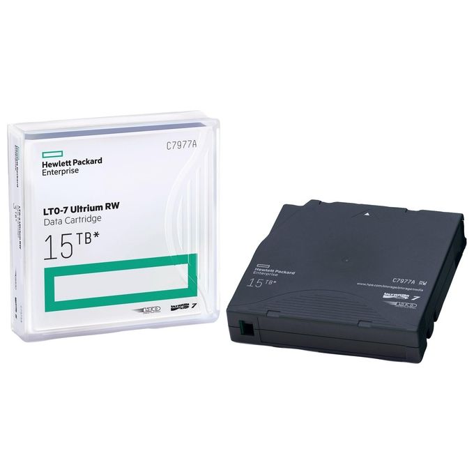HP Ultrium RW Data Cartridge LTO Ultrium 7 6 TB - 15 TB etichette scrivibili blu ardesia