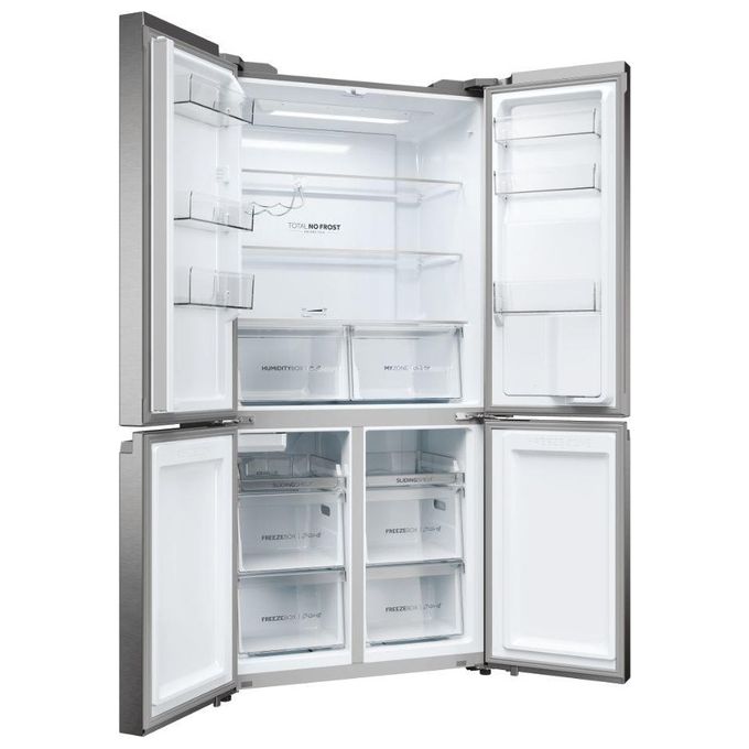 Haier HCR5919EHMP Cube 90 Serie 5 Frigorifero Americano Side by Side 525 L 190 cm Classe E 38 dB Total No Frost colore Inox