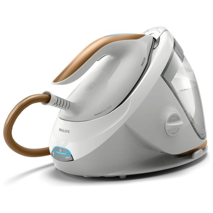 Philips PSG7040-10 Serie 7000 PerfectCare Ferro da stiro con Caldaia 2100 W 1,8 L 8 bar 600 g-min SteamGlide Elite colore Oro Bianco
