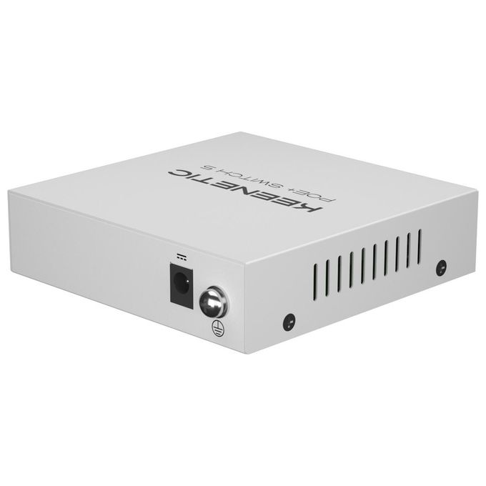 Keenetic KN-4610-01-EU Switch 5 porte Gigabit con 4 porte PoE+ e 60W di potenza erogabile colore Bianco