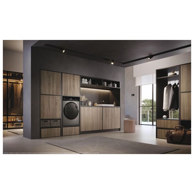 Haier HW80-B14959S8U1S I-Pro Series 5 Lavatrice 8 Kg Classe A Profondita' 58 cm Centrifuga 1400 giri Inverter Vapore colore Antracite
