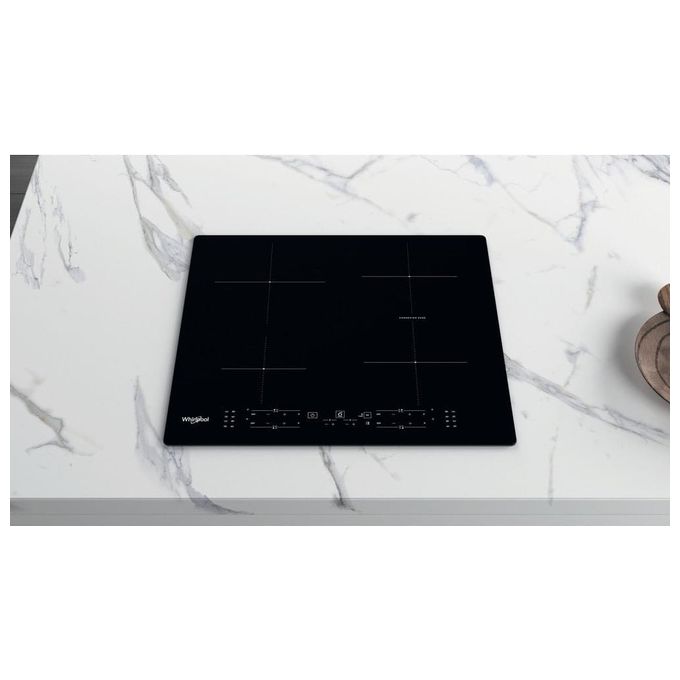 Whirlpool WBB8360NE Piano cottura a Induzione 59 cm 4 zone ConnexionZone Booster 6°Senso Touch colore Nero