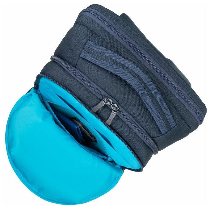 Rivacase 7764 Ulsan Zaino Porta PC 15.6'' Idrorepellente Poliestere Urbano colore Blu Scuro