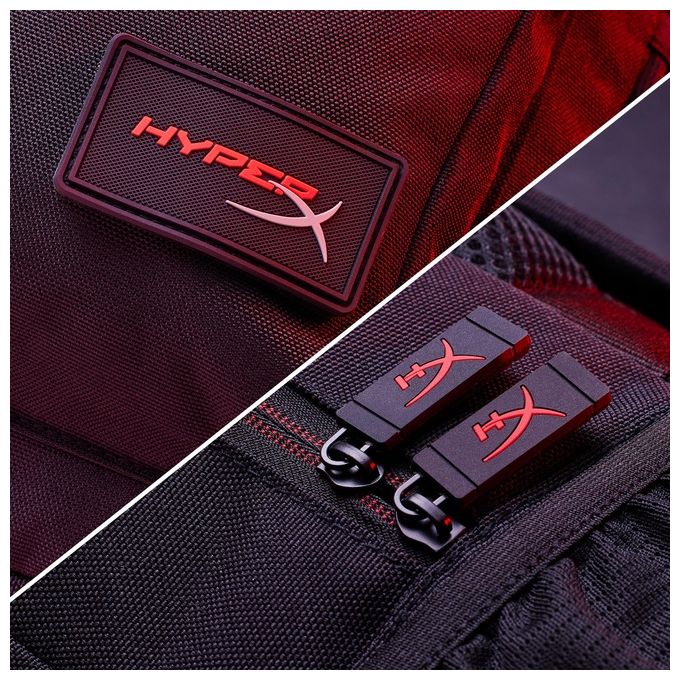HyperX 8C524AA Zaino Delta per Notebook fino a 16'' con Tasche Organizzate e Materiale Riciclato colore Nero