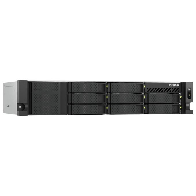 QNAP TS-855EU-8G TS-855eU NAS Rack 2U Intel Atom C5125 8 Core 8 GB DDR4 2 porte 2,5GbE colore Nero