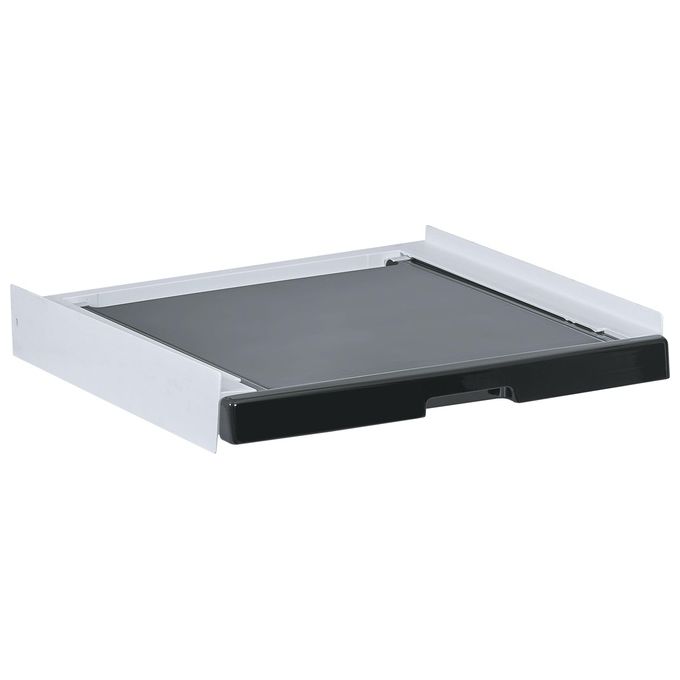 Haier HASTKU10B Kit di Sovrapposizione Universale Lavatrice Asciugatrice Ripiano Scorrevole 12 Kg Serie 3 5 7 colore Nero