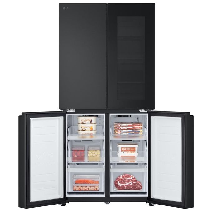 LG GMV860EPDE InstaView Frigorifero Multidoor Slim 530 L 178.7 cm Classe E 40 dB Wi-Fi Linear Cooling Total No Frost colore Nero