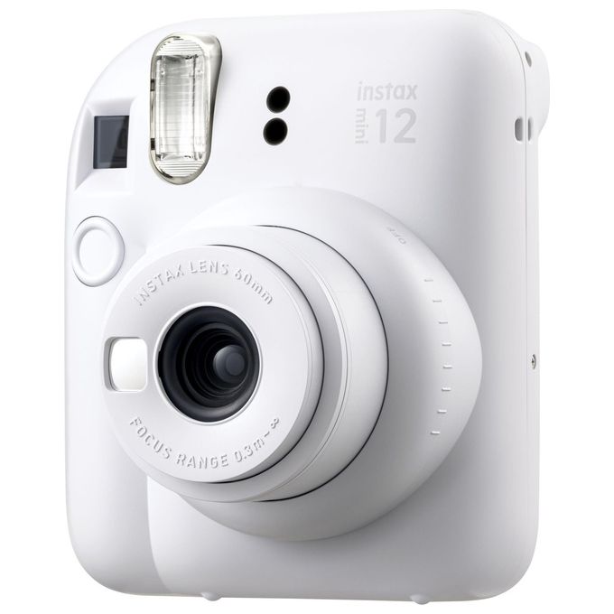 Fujifilm 16806121 instax mini 12 Fotocamera Istantanea Modalita' Close Up Flash Integrato Specchietto Selfie colore Bianco