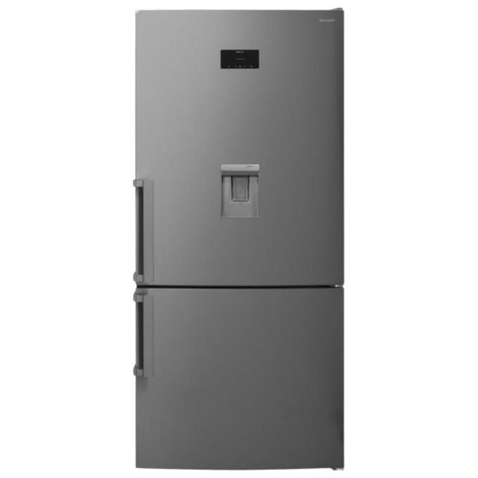Sharp SJ-NBA35CHDIE Frigorifero Combinato 588 L 186 cm Classe E 41 dB No Frost Water Dispenser Erogatore Ghiaccio colore Inox
