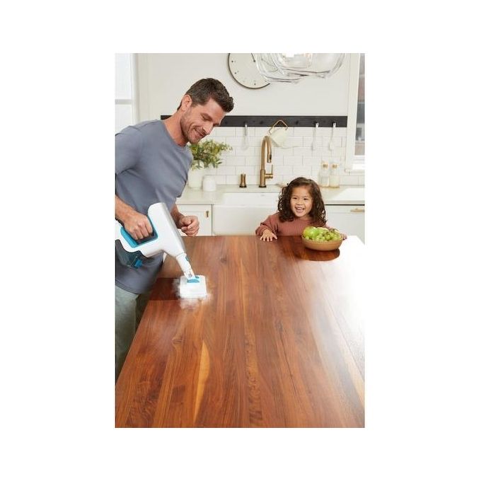 Black and Decker BHSM15FX08 Pulitore a Vapore Portatile 1500 W 0,5 L 8 Accessori riscaldamento 30 s colore Bianco
