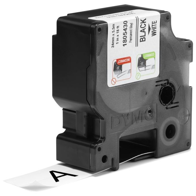 Dymo Nastro 24mmx 5 5m Vinile Ne Bi