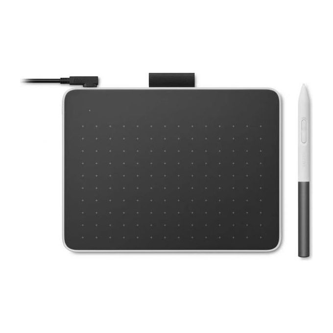 Wacom CTC4110WLW2B Tavoletta con penna Wacom One S penna senza batteria 4096 livelli pressione Bluetooth compatibile Windows Mac Chrome OS Android colore Bianco