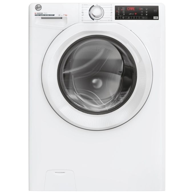 Hoover H-WASH 350 H3WP4474TAM6-1-S Lavatrice slim a carica frontale 7kg classe A 1400 giri 9 cicli Care controllo remoto Bianco 60x45x85