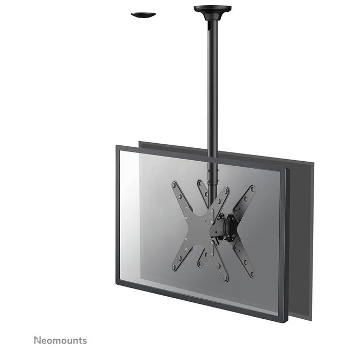 Neomounts FPMA-C340DBLACK Supporto a Soffitto per 2 Monitor TV 32'' 75'' VESA 400x400 50 Kg colore Nero