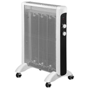Ardes AR4MK01 Sleek Radiatore in Mica 1500W 2 livelli termostato regolabile protezione anti surriscaldamento colore Nero Bianco