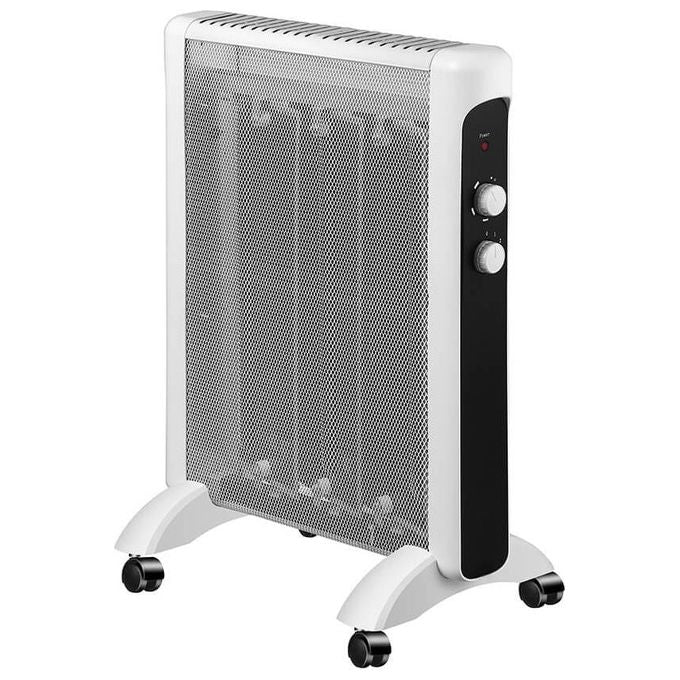 Ardes AR4MK01 Sleek Radiatore in Mica 1500W 2 livelli termostato regolabile protezione anti surriscaldamento colore Nero Bianco