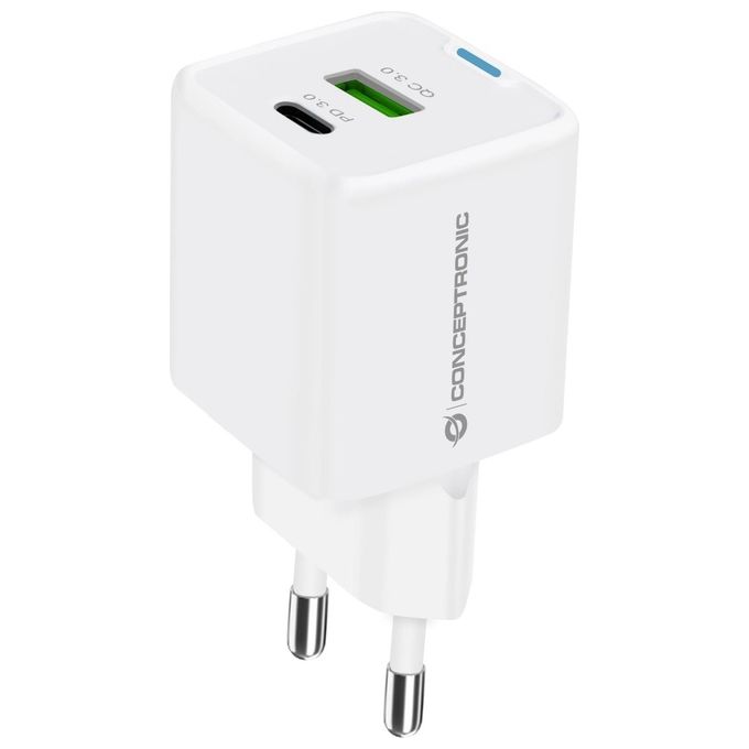 Conceptronic Althea16W Caricabatterie per Dispositivi Mobili Universale Bianco Ac Ricarica Rapida Interno