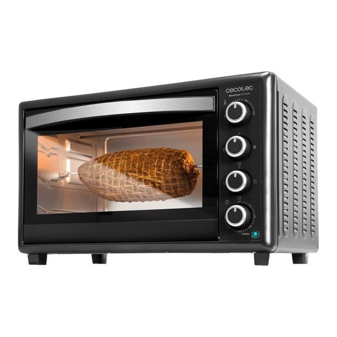 Cecotec 03820 BakeandToast 4600 Black Gyro Forno a Convezione 46 L 2000 W con Grill e Girarrosto (57x40x37 cm) colore Nero