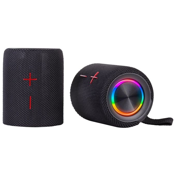 Trevi 0XR8A4400 XR 8A44 DOUBLE Altoparlante Bluetooth 5.3 Portatile 20W Separabile 2 Speaker Micro SD IPX5 colore Nero