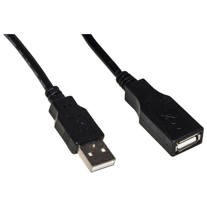 Link cavo usb 2.0 maschio-femmina rame connettore femmina isolato mt 2