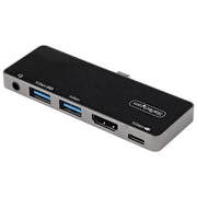StarTech.com DKT30ICHPD Adattatore Multiporta USB C a HDMI 4K 60Hz Hub USB 3.0 3 Porte Audio 100W Power Delivery colore Nero Argento