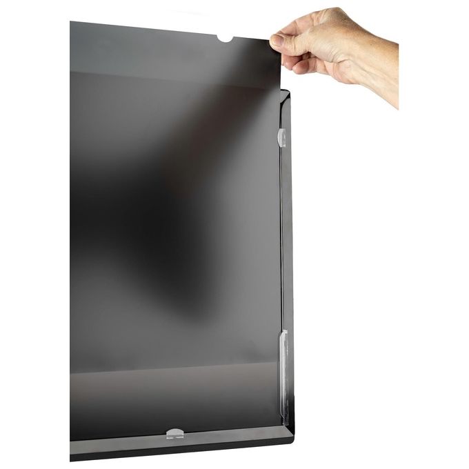 StarTech PRIVSCNMON32 Filtro per la privacy per monitor 32'' reversibile con riduzione luce blu e rivestimento antimicrobico colore Nero