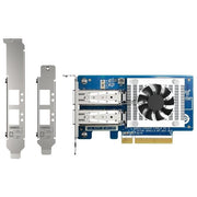 QNAP QXG-25G2SF-CX6 Scheda di Rete Dual Port 25GbE PCIe Gen4 x8 SFP28 Low-Profile colore Nero