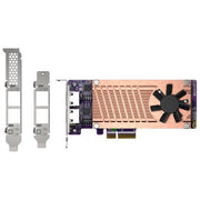 Qnap QM2-2P2G2T Scheda di Espansione PCIe NAS 2 Slot M.2 2280 NVMe 2 Porte 2.5GbE Intel I225-LM