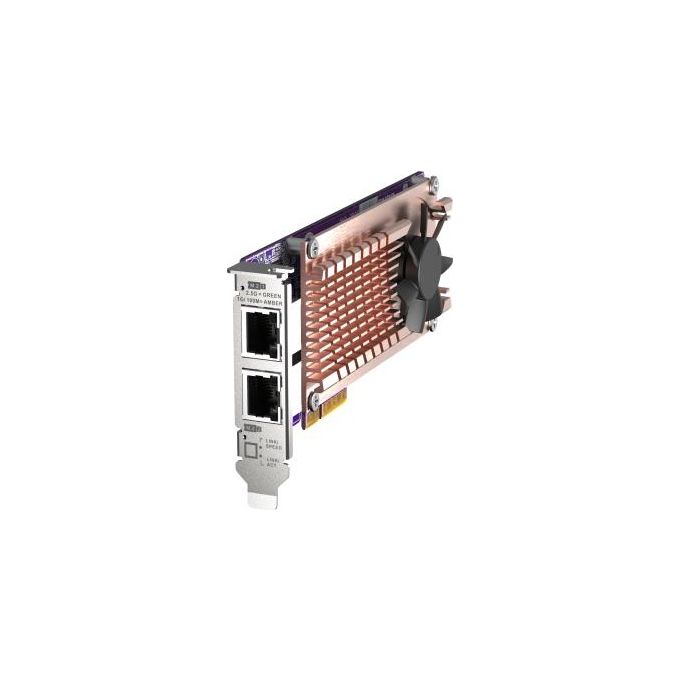 Qnap QM2-2P2G2T Scheda di Espansione PCIe NAS 2 Slot M.2 2280 NVMe 2 Porte 2.5GbE Intel I225-LM