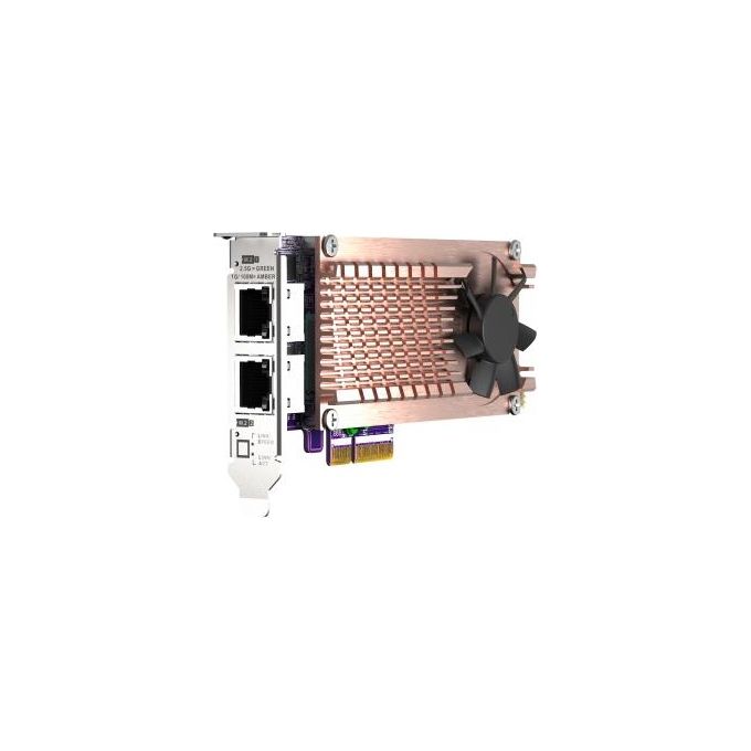 Qnap QM2-2P2G2T Scheda di Espansione PCIe NAS 2 Slot M.2 2280 NVMe 2 Porte 2.5GbE Intel I225-LM