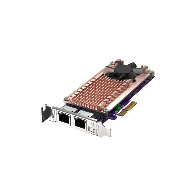 Qnap QM2-2P2G2T Scheda di Espansione PCIe NAS 2 Slot M.2 2280 NVMe 2 Porte 2.5GbE Intel I225-LM