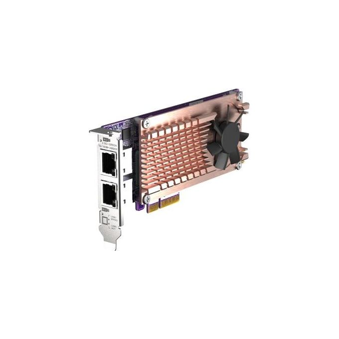 Qnap QM2-2P2G2T Scheda di Espansione PCIe NAS 2 Slot M.2 2280 NVMe 2 Porte 2.5GbE Intel I225-LM