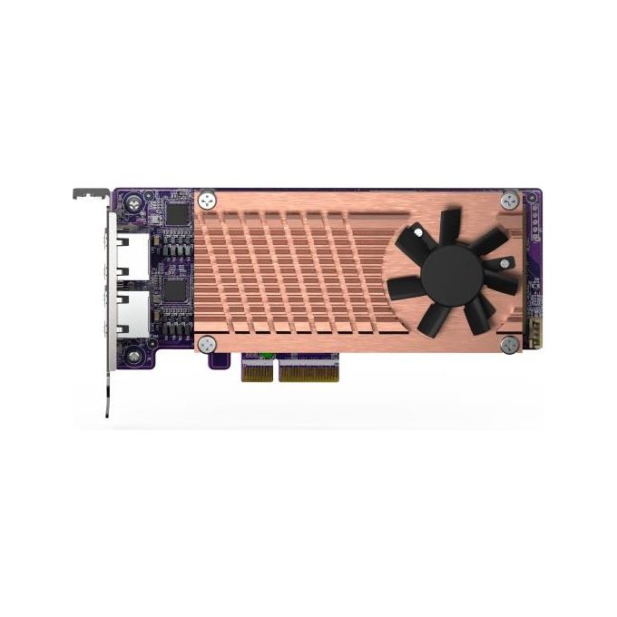 Qnap QM2-2P2G2T Scheda di Espansione PCIe NAS 2 Slot M.2 2280 NVMe 2 Porte 2.5GbE Intel I225-LM