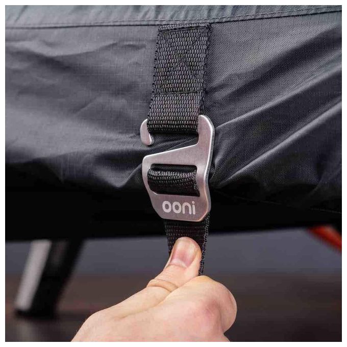 Ooni UU-P0AF00 Copertura per Forno Koda 16 in Poliestere Impermeabile e Traspirante con Bordo Elasticizzato colore Nero