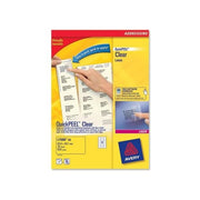 Avery L7560-25 Etichette Autoadesive Trasparenti per Indirizzi 63,5x38,1 mm 21 per Foglio 525 pz Laser A4 colore Trasparente
