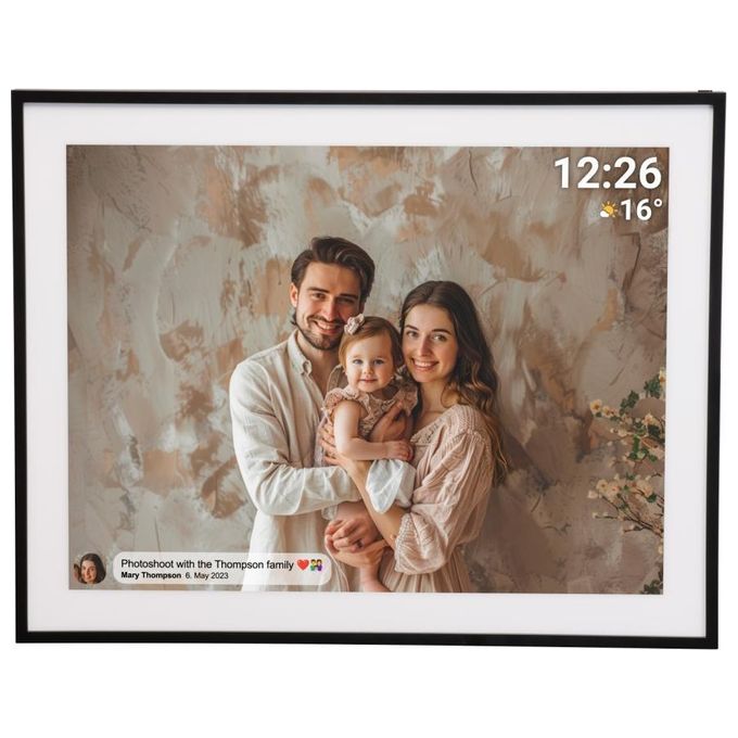 Denver 119101200000 FRAMEO Cornice digitale Wi-Fi 19 pollici Full HD IPS Touch screen 32 GB colore Nero