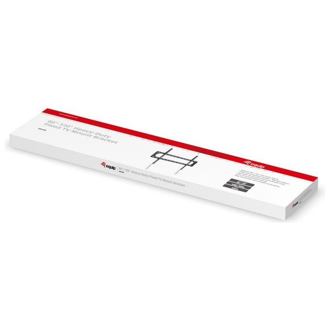 Equip 650338 Supporto a Parete Fisso per TV 60'' 120'' 120 Kg VESA 900x600 Acciaio inox colore Nero