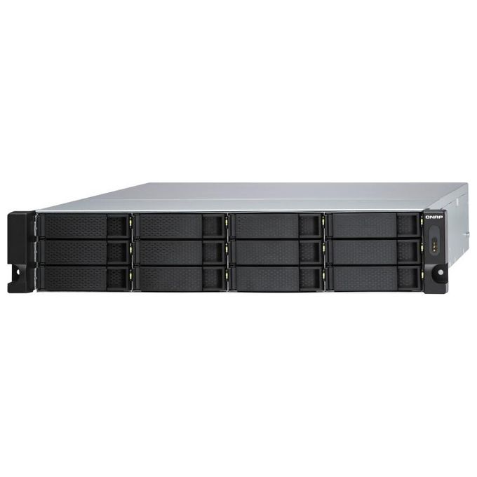 Qnap TL-R1200S-RP Contenitore di Unita' Di Archiviazione 2,5-3,5'' Enclosure Hdd-Ssd Nero-Grigio